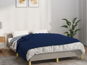 Pătură anti-stres, albastru, 137x200 cm, 6 kg, material textil