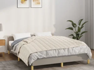Pătură grea, crem deschis, 122x183 cm, 9 kg, material textil