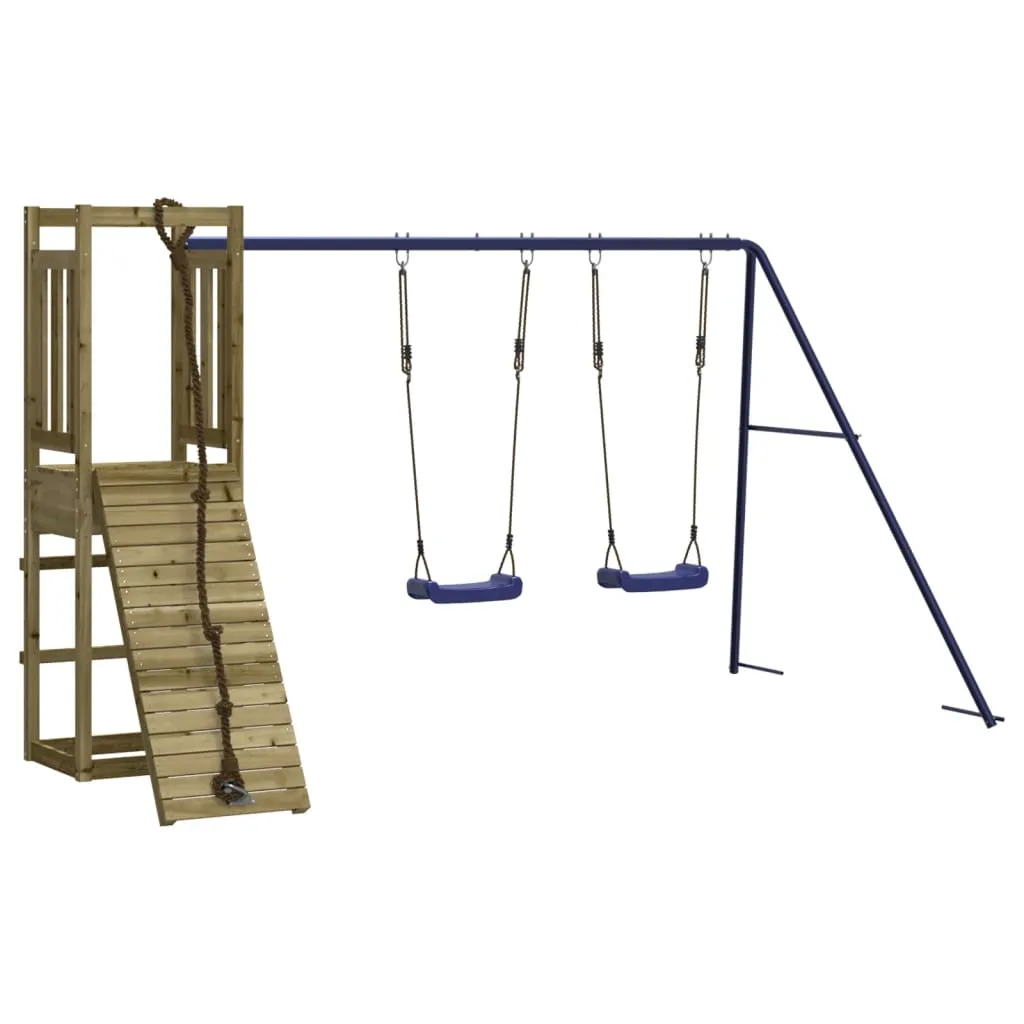 Set de joacă pentru exterior, lemn de pin impregnat - imagine 2