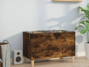Dulap pentru discuri stejar afumat 74,5x38x48 cm lemn prelucrat