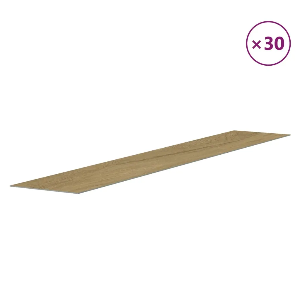 Panouri de perete aspect lemn, maro, 4,12 m², PVC - imagine 4